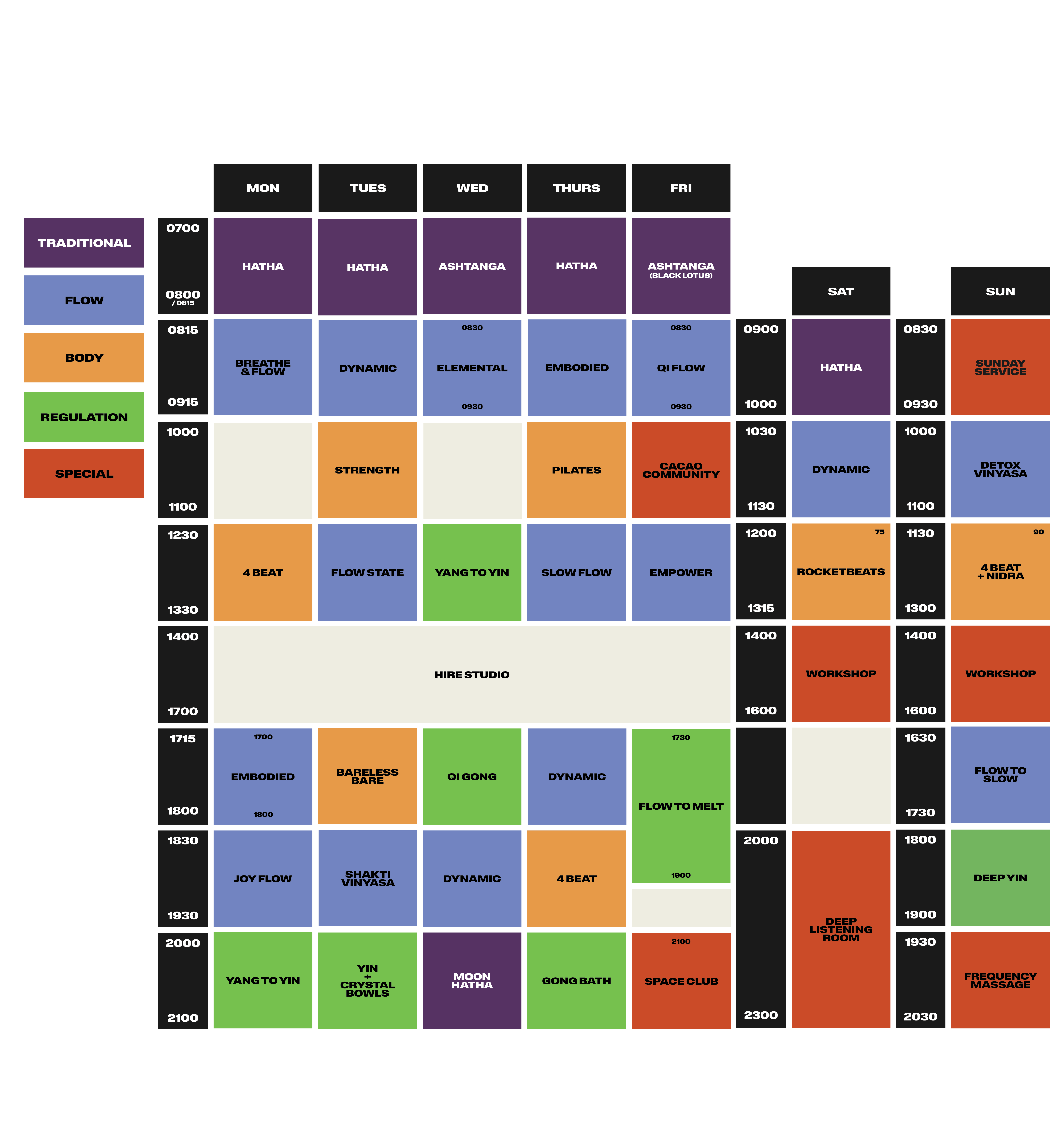schedule